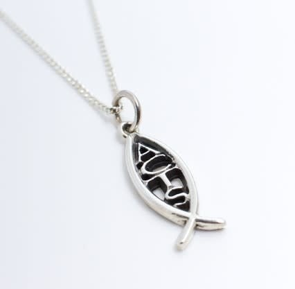 ACTS Ichthus Sterling Silver Pendant