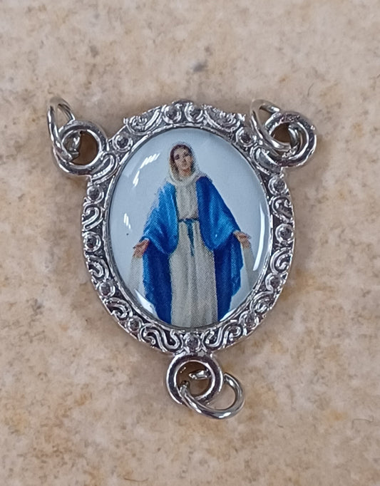 Miraculous Mother Rosary Centerpiece