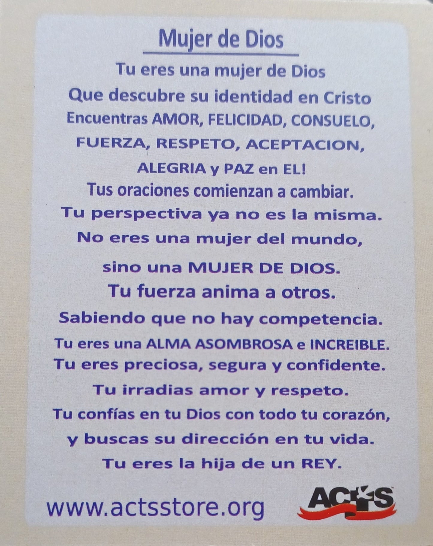 Mujer De Dios Espejo