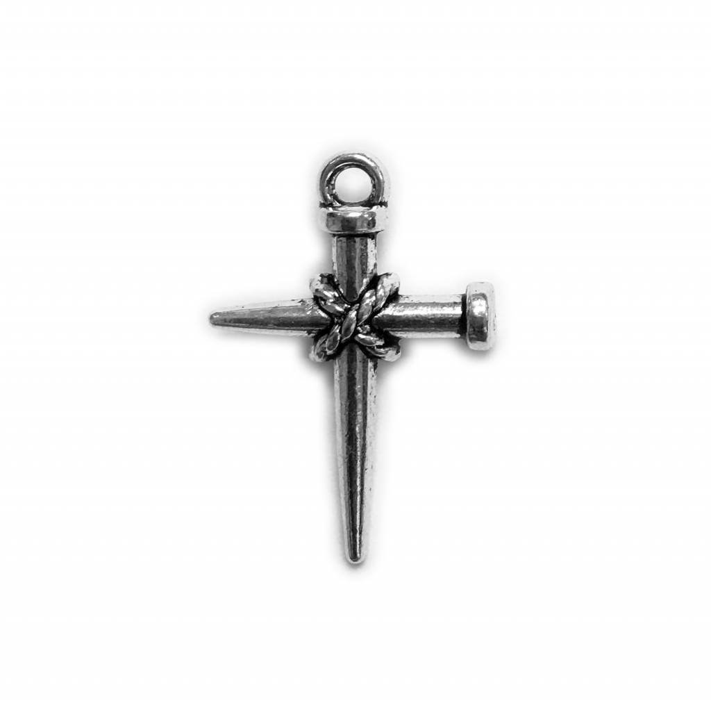 Nail Cross Metal Charm
