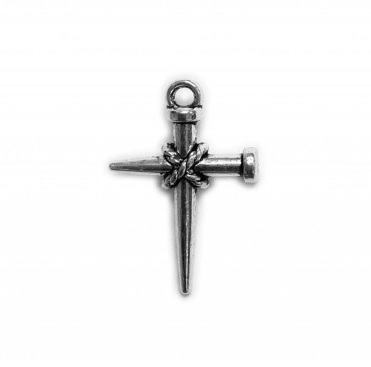 Nail Cross Metal Charm