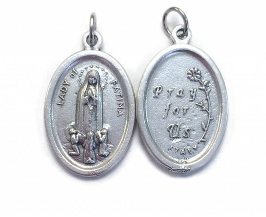 Our Lady of Fatima Oxidized Medal