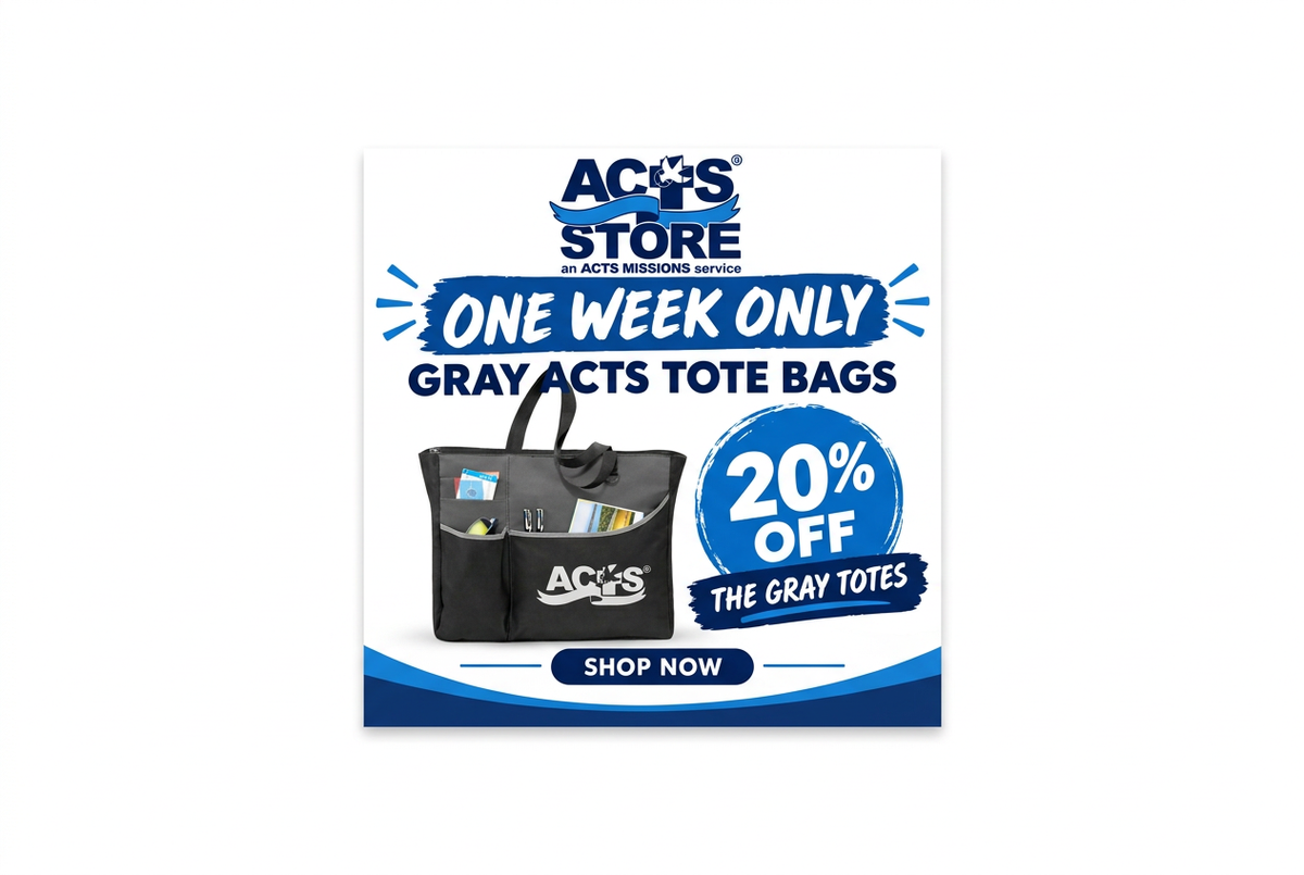 Padded tote sale banner