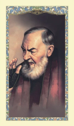 Prayer to Saint Pio of Pietrelcina Laminated Card