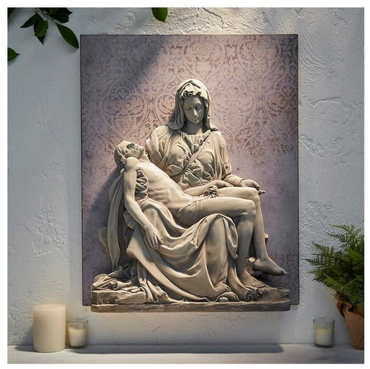 26" Pieta Garden Wall Plaque