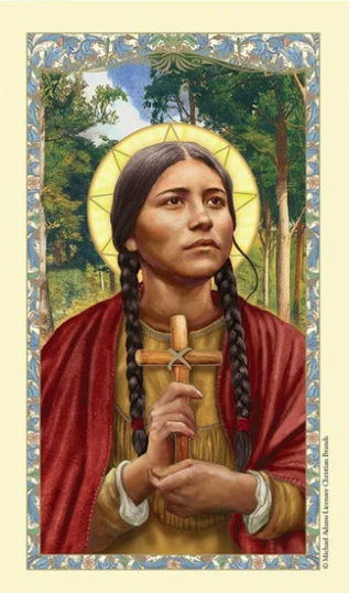 Prayer to Saint Kateri Laminated Prayer Card