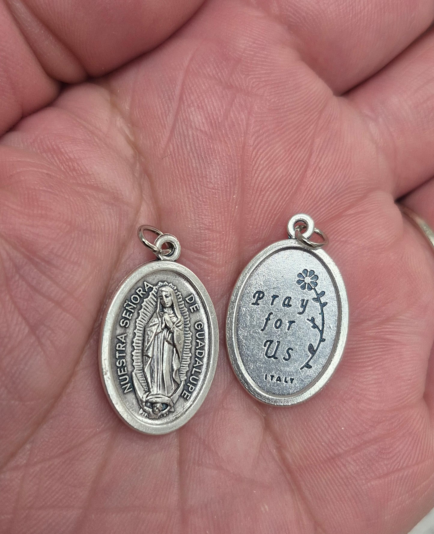 Our Lady of Guadalupe Oxidized Medal