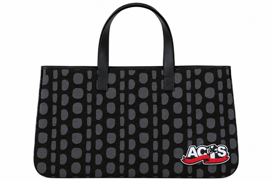 Large Black ACTS Canvas Tote