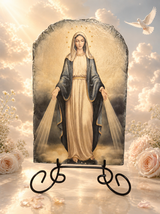 Our Lady of Grace Tile Plaque 8.5"