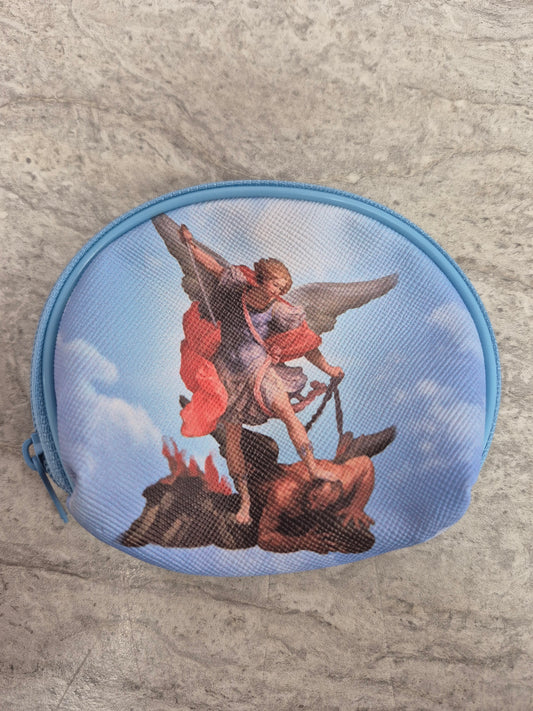 St Michael Zippered Rosary Bag