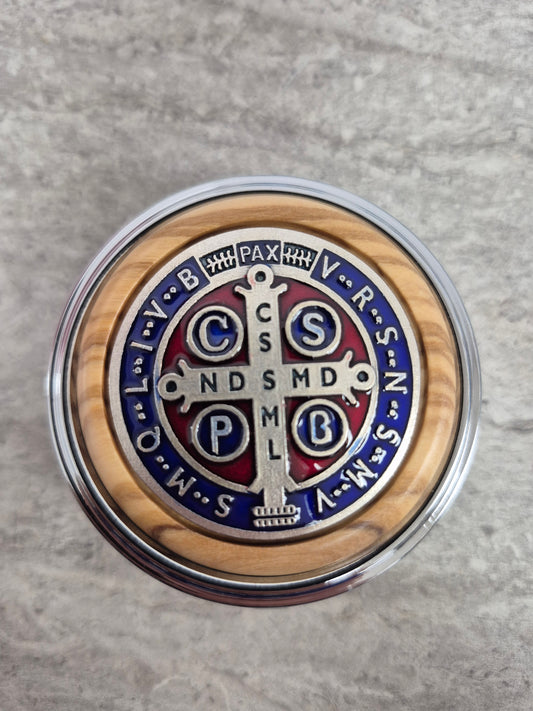 St Benedict Round Gift Box/Pyx