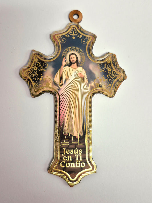 Jesus en Ti Confio Wall Cross