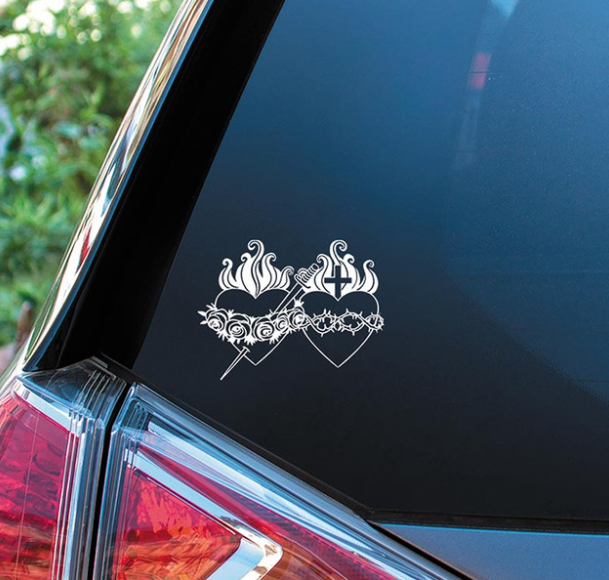 Sacred Hearts Auto Decal