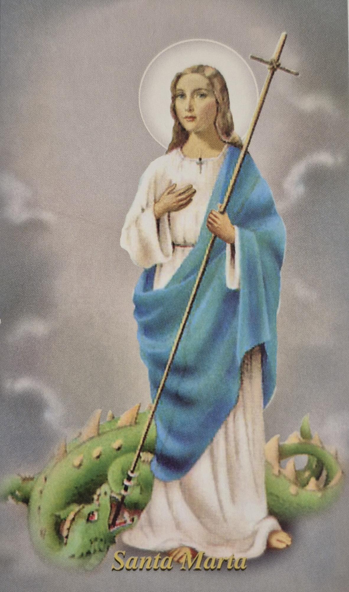 Novena A Santa Marta Tarjeta de Oracion