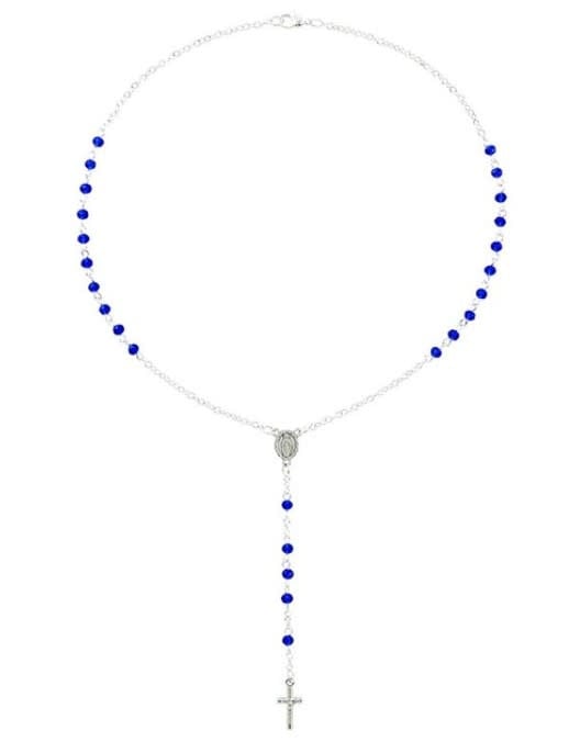 Sapphire Rosary Necklace