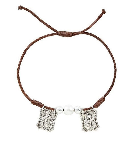 Sacred Heart Metal Scapular Bracelet