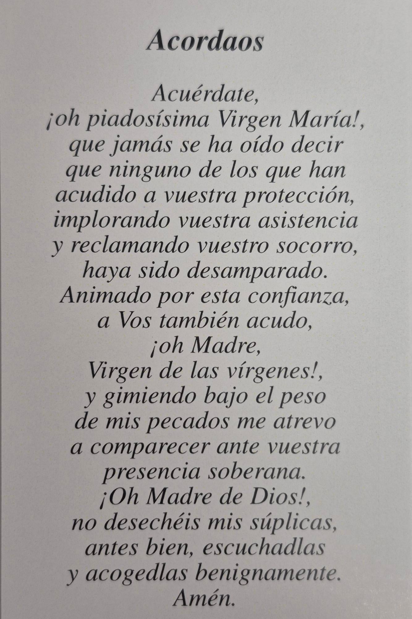 Nuestra Señora de las Gracias Acordaos