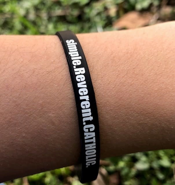 simple.Reverent.CATHOLIC Silicone Wristband