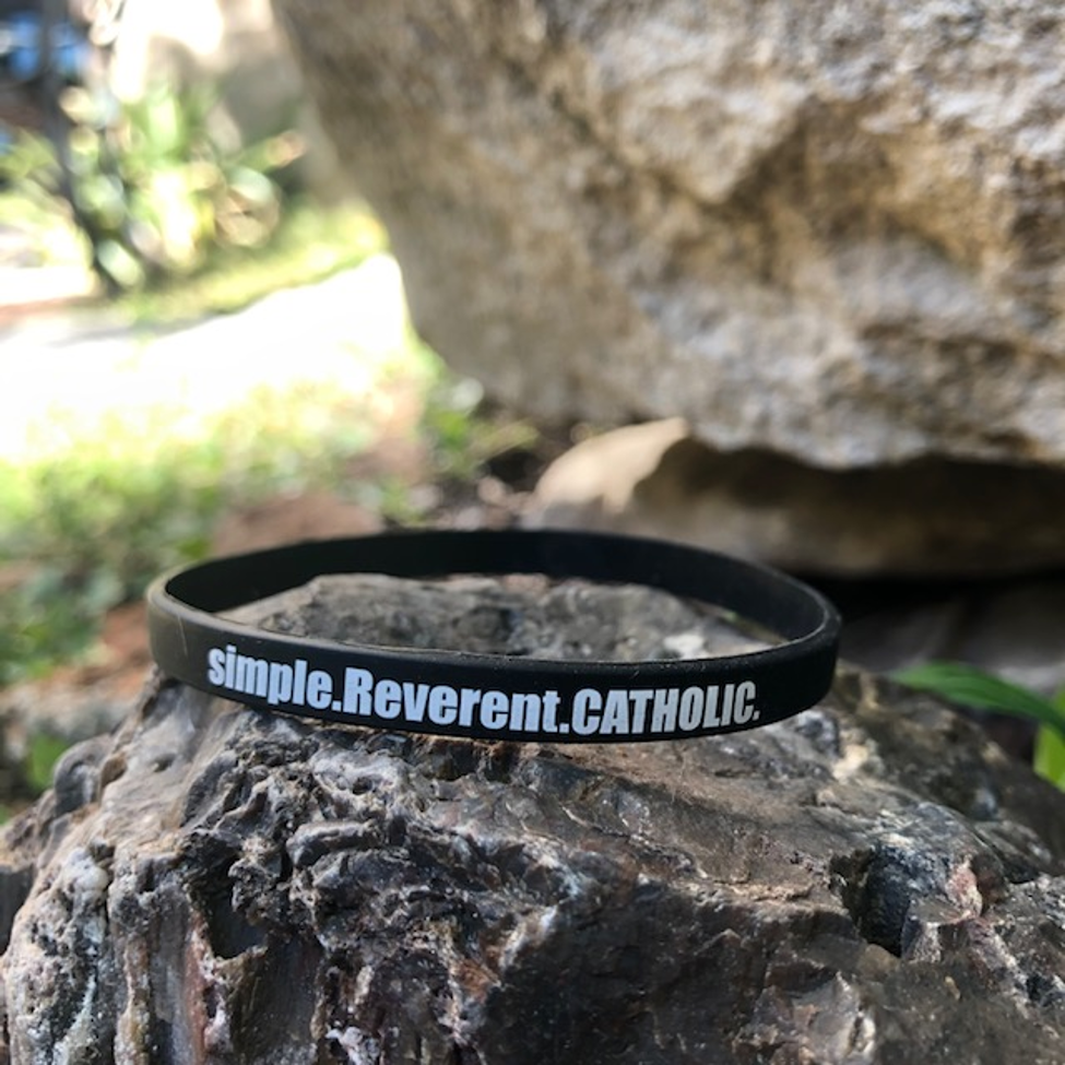 simple.Reverent.CATHOLIC Silicone Wristband