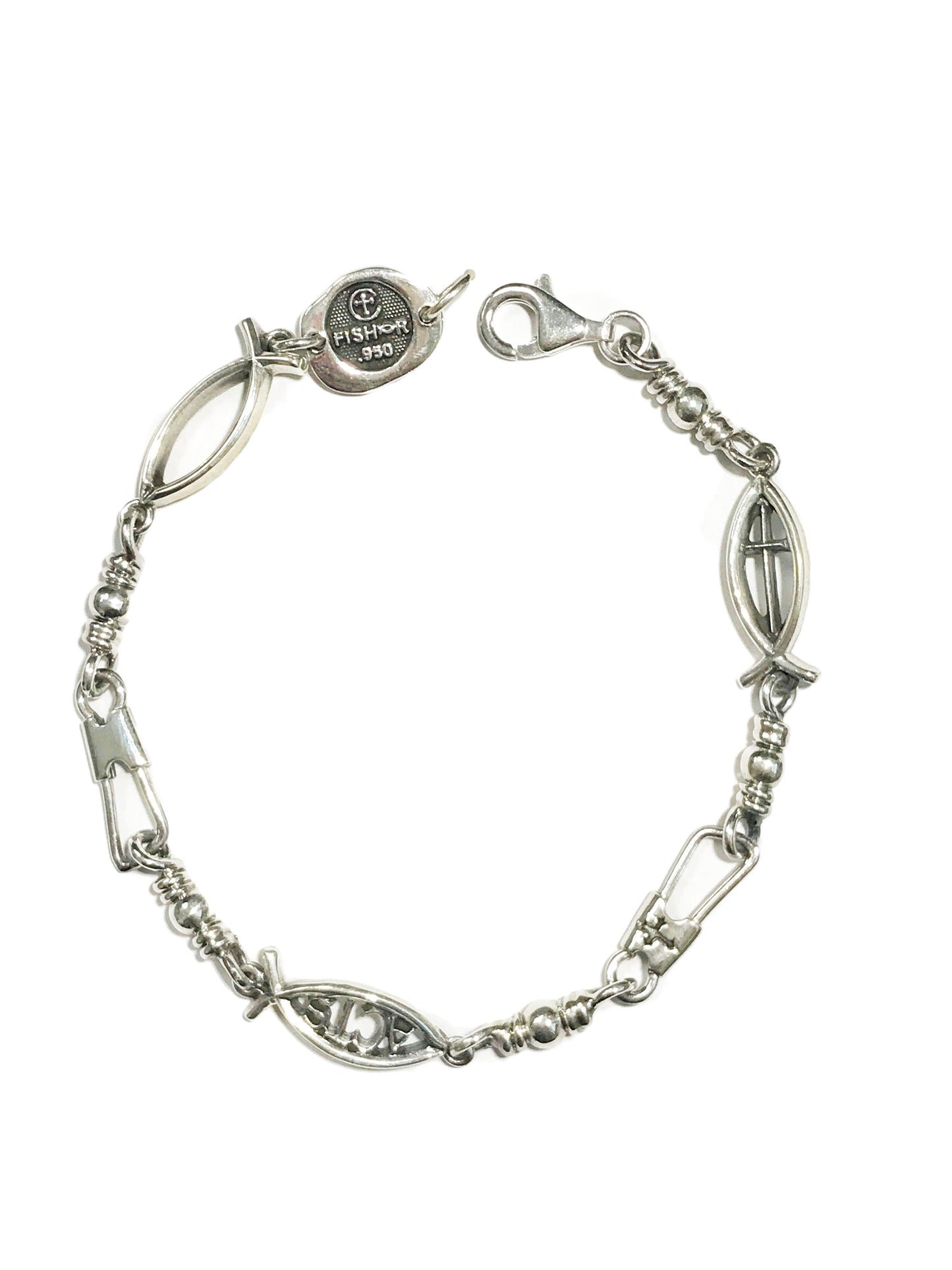 Combo Link Sterling Silver Bracelet