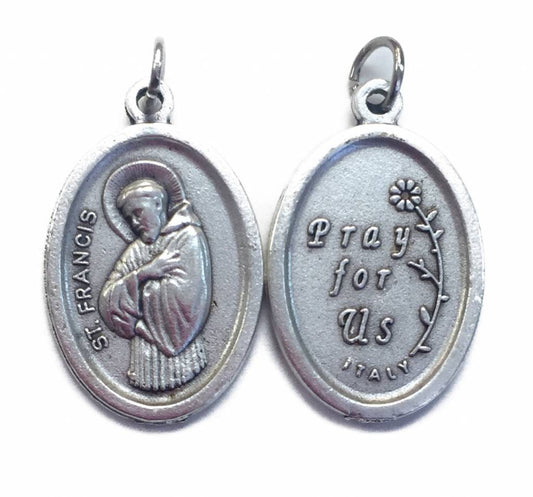 St. Francis Oxidized Medal
