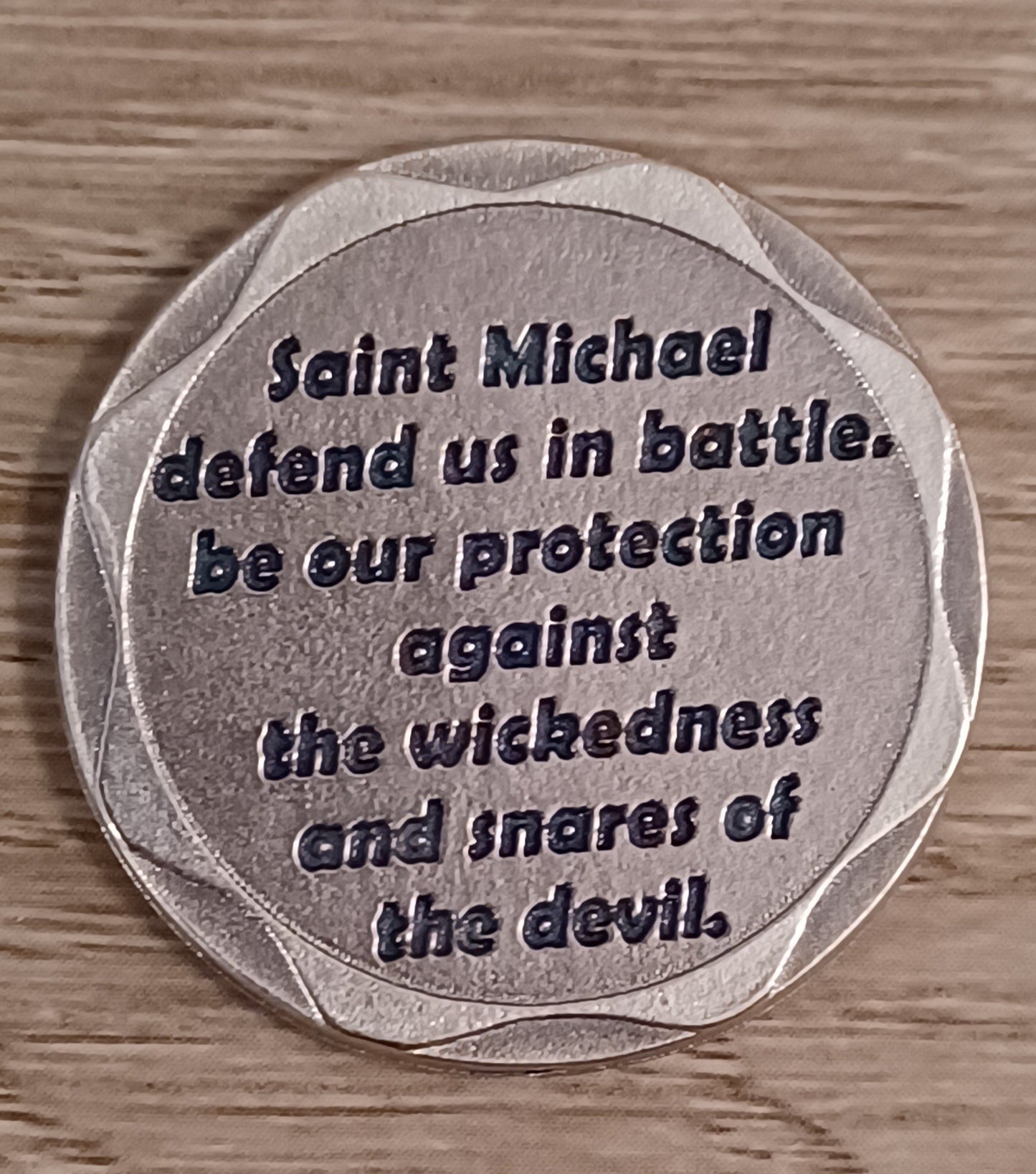 St Michael Red Pocket Token