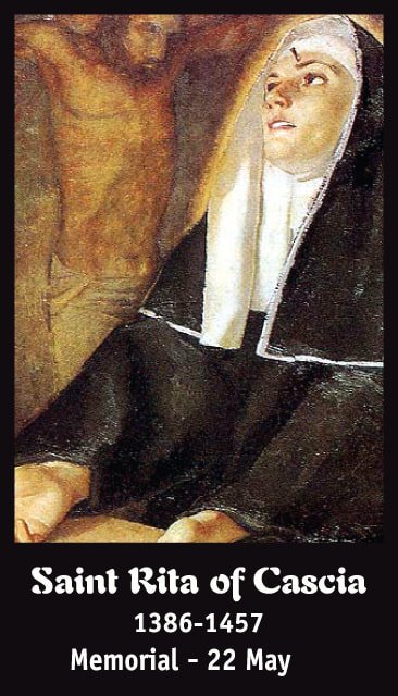 Hymn to St. Rita Prayer Card