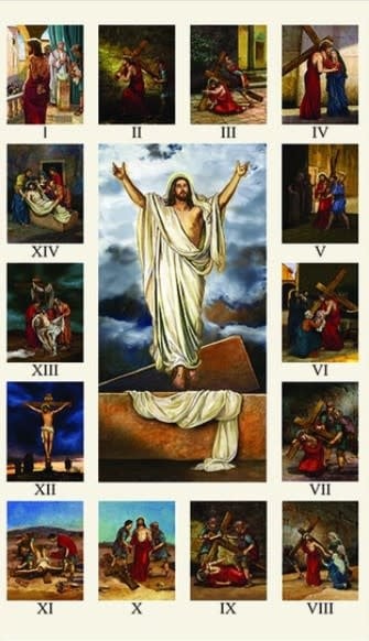 Stations of the Cross Prayer Card