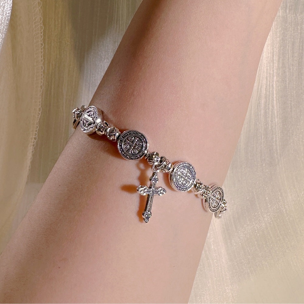 St Benedict Stretch Rosary Bracelet
