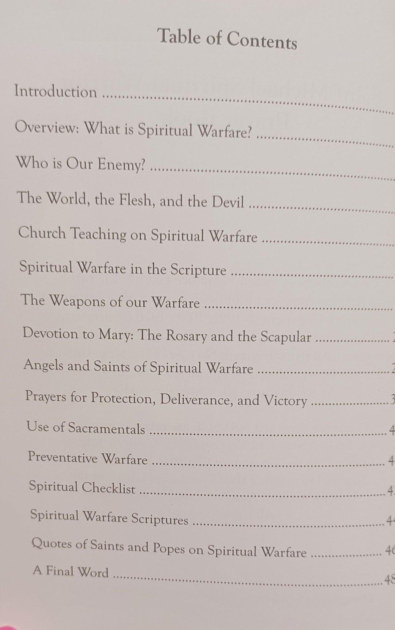 Saint Michael Spiritual Warrior Prayer Book