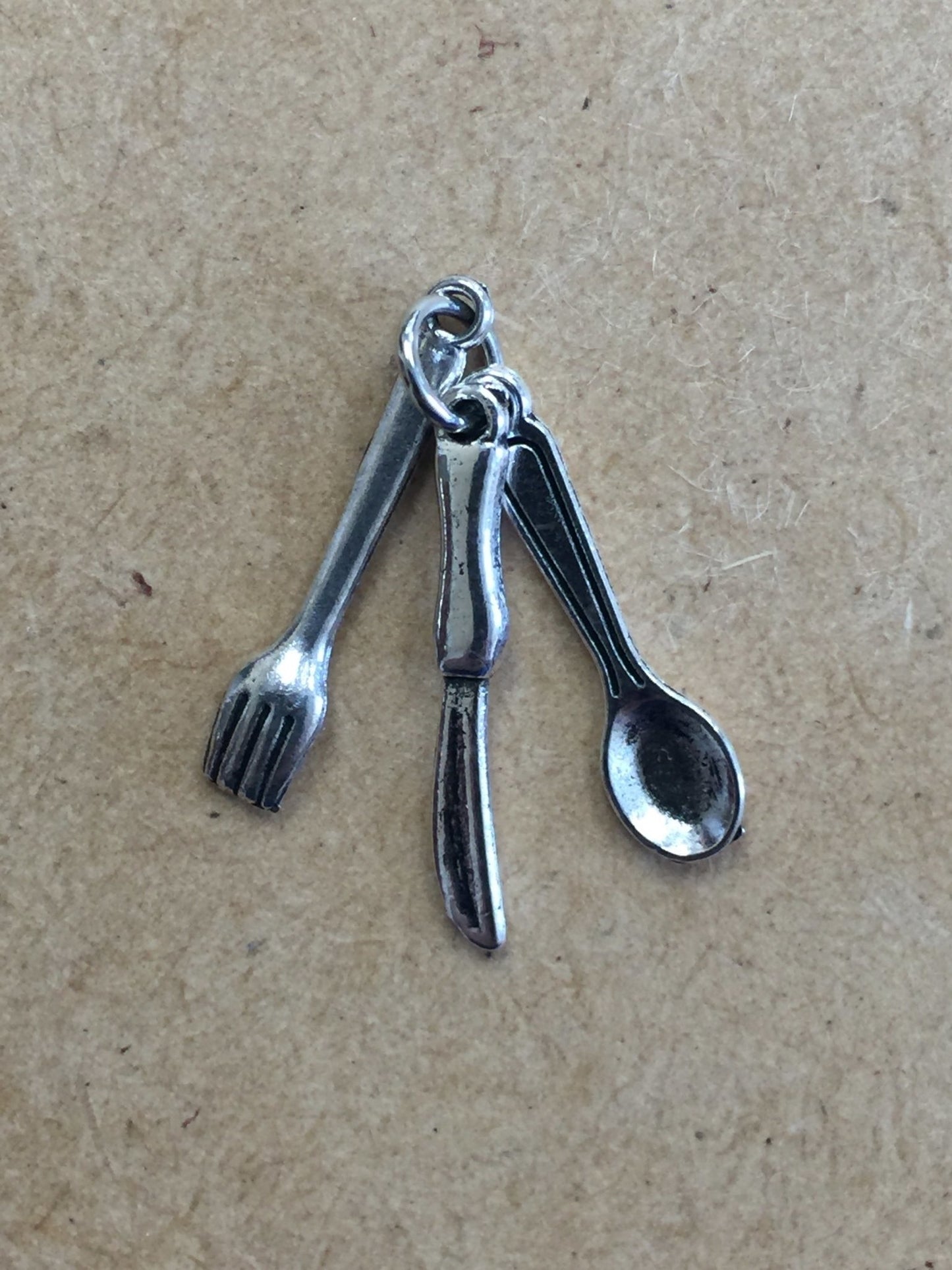 Kitchen Utensils Metal Charm