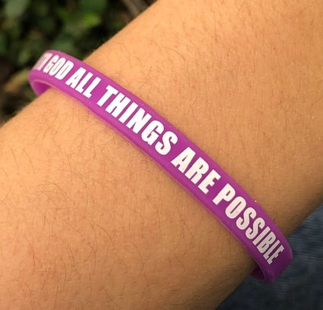 With God All Things Are Possible Silicone Wristband