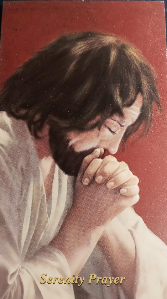 Serenity Prayer Holy Card